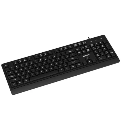 Philips Teclado Usb Spk6247b Ergonómico Multimedia Silencioso