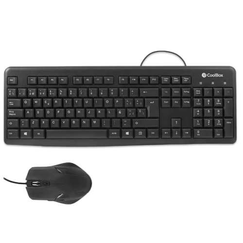 Coolbox Kit Teclado+Ratón USB con cable