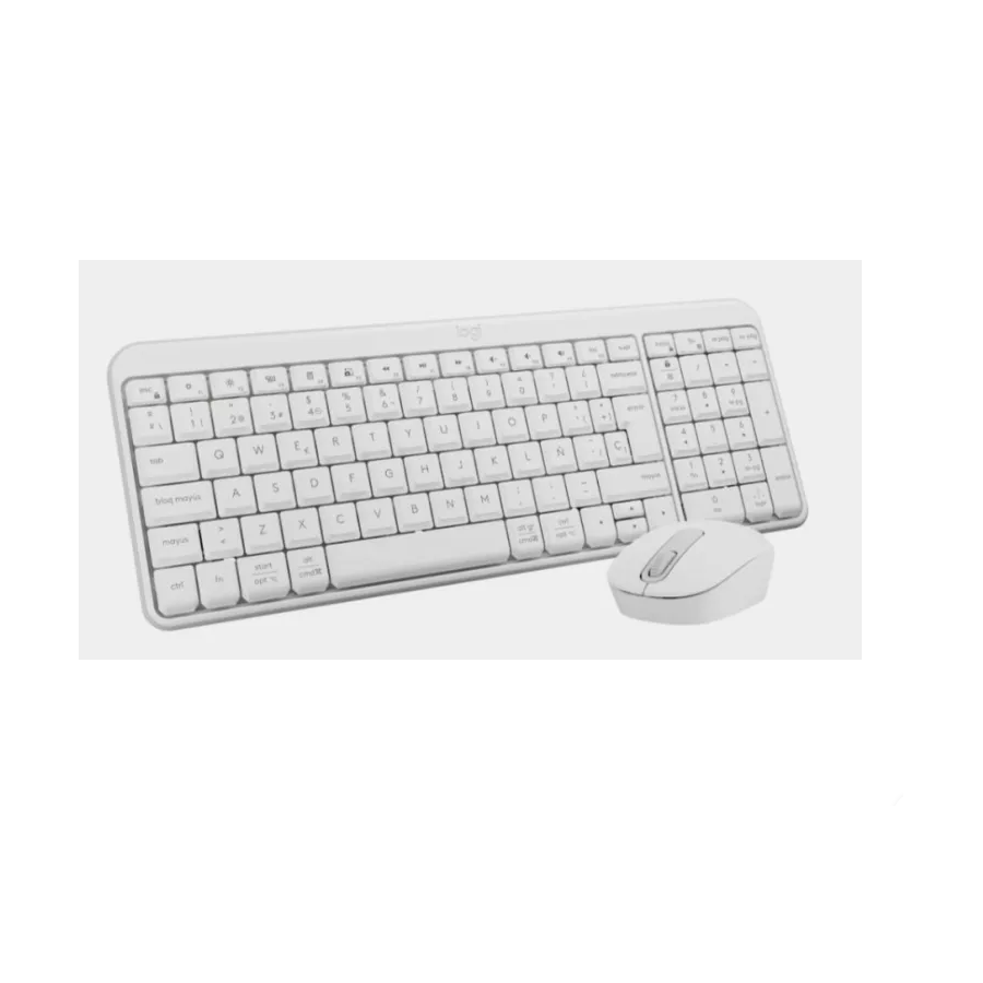 Logitech kit teclado + ratón Bluetooth Mk250 1000 Dpi Compacto Blanco
