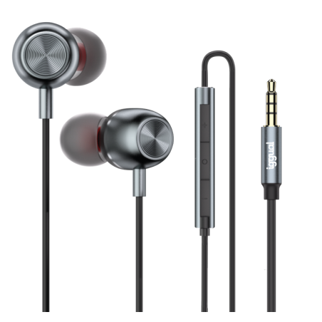 iggual Auriculares con micro intrauditivos Jack3,5