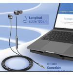 iggual Auriculares con micro intrauditivos Jack3,5