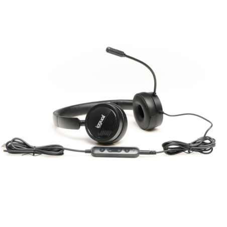 iggual Auriculares con micro Dual Tech USB-3,5 mm