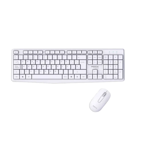 Approx kit Teclado+Ratón Inalambrico X420W 1000DPI Blanco
