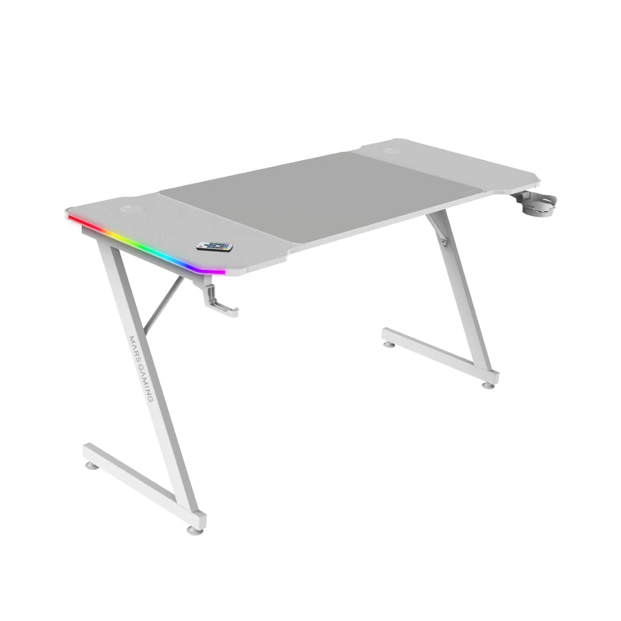 Mars Gaming MGD-X140RGB Ergo RGB  alfombrilla XXL Blanca