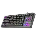 Mars Gaming Usb Mkmaster Tkl Smartdeck Mecánico Lcd Gif Rgb Negro