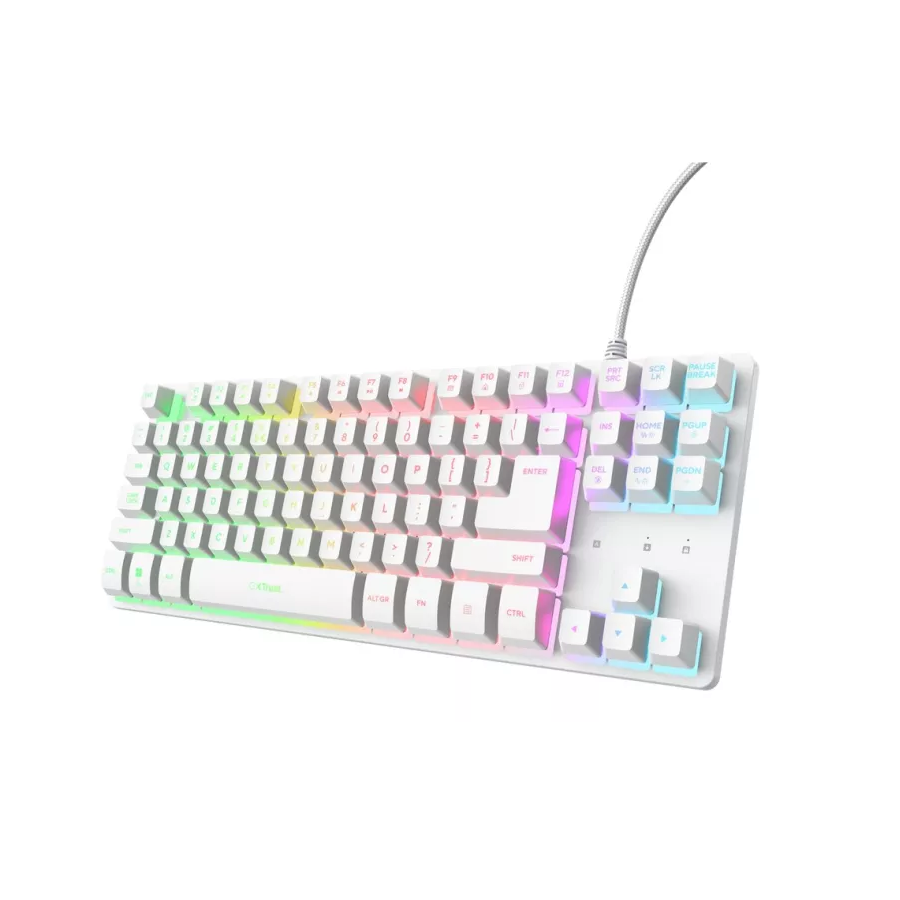 Trust Gxt 833 Thado Tkl Anti-ghosting Rgb Blanco