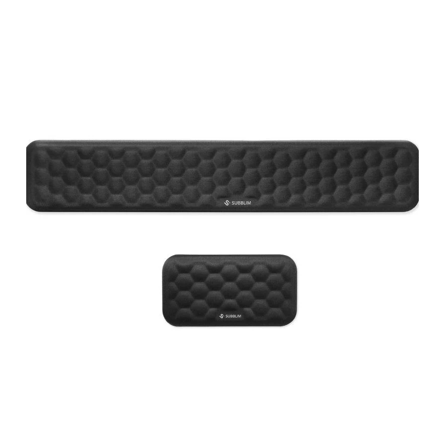 Subblim Ergo AirPadding Pack de 2 Reposamuñecas negra
