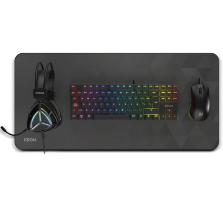 KROM KLASS PCombo Gaming 4 en 1 RGB Negro