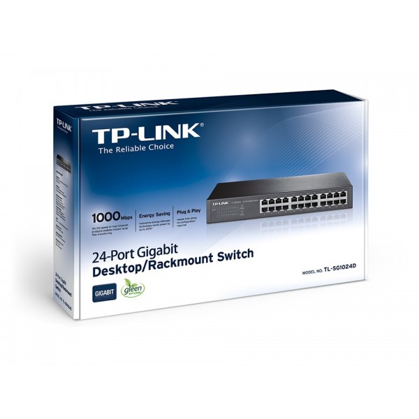 por ejemplo pedestal cortador TP-LINK TL-SG1024D Switch 24puertos Gbit Sobremesa/Rack