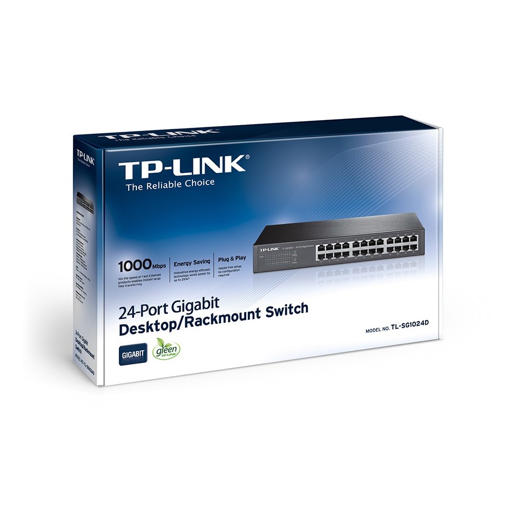 TP-LINK TL-SG1024D Switch 24puertos Gbit Sobremesa/Rack