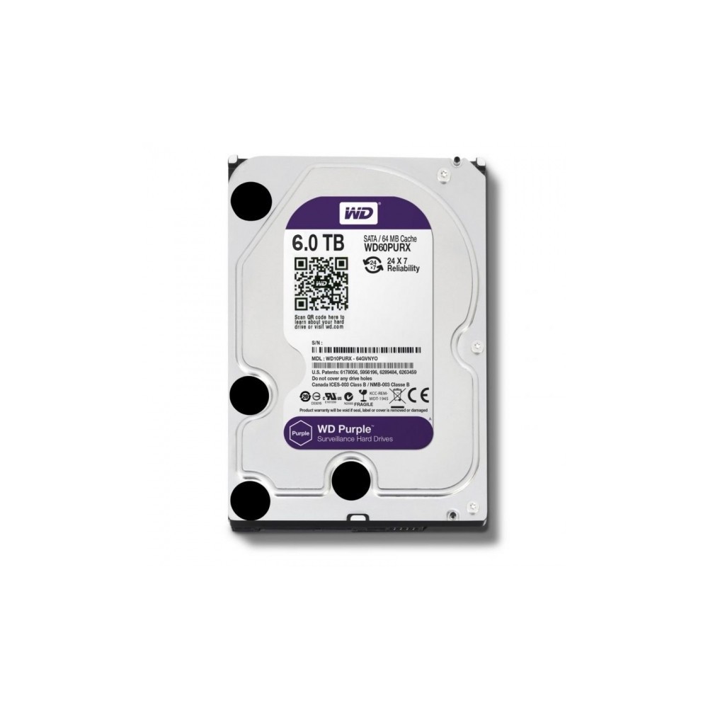 W.D Purple 6TB 3.5" SATA 3