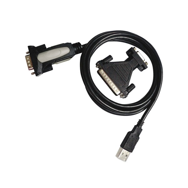 Adaptador USB a Serie. Tipo A/M-RS232 DB9/M DB25/M. 1.8m