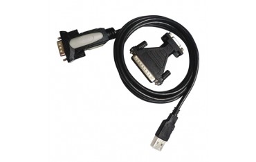 Adaptador USB a Serie. Tipo A/M-RS232 DB9/M DB25/M. 1.8m