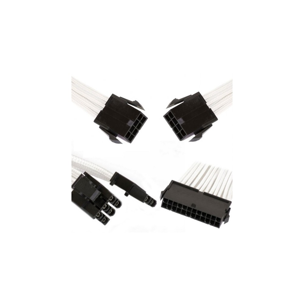 Phanteks Combo Pack Cables Extensión 24P/8P/PCIe Blanco