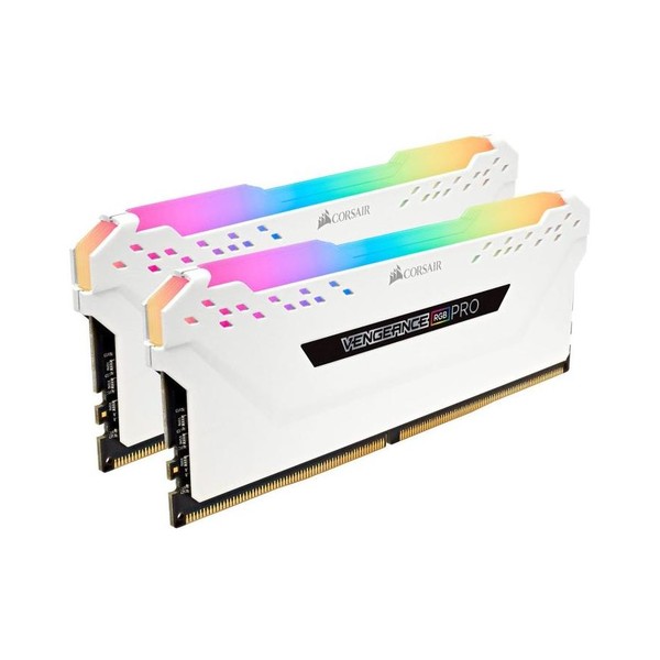 CORSAIR DDR4 16GB 2X8GB  3000 VENGEANCE RGB PRO WHITE