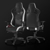 Noblechairs EPIC Real Leather negra / blanca / roja