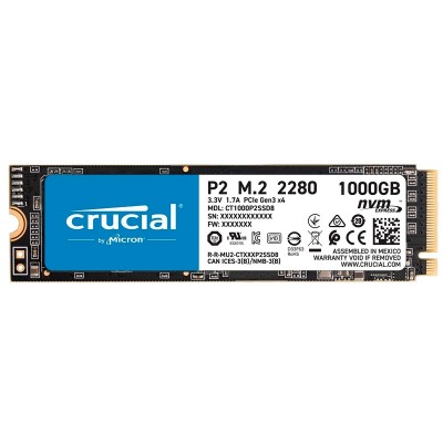 Crucial CT1000P2SSD8 P2 SSD 1000GB M.2  NVMe PCIe