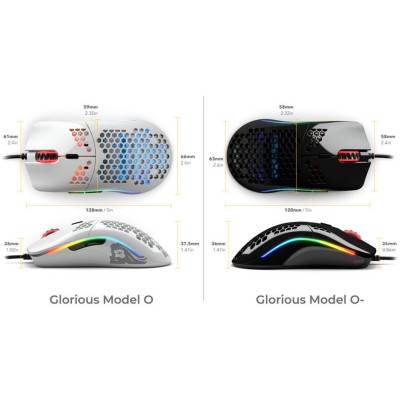 Glorious PC Gaming Race Model O Glossy Black Mouse