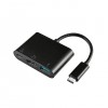 ADAPTADOR USB-C A HDMI/USB-C/USB 3.0 AISENS NEGRO