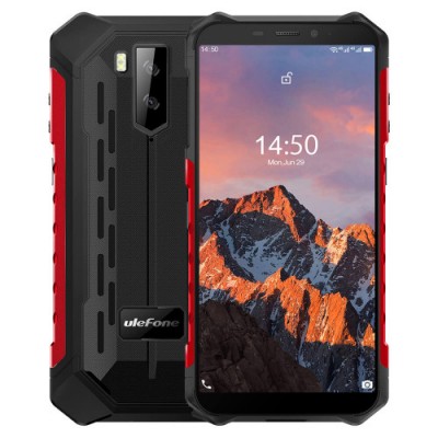 Ulefone Armor X5 Pro 14 cm (5.5") 4 GB 64 GB SIM doble 4G MicroUSB Rojo Android 10.0 5000 mAh