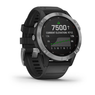 Garmin Smartwatch FENIX 6 SOLAR Plata/Negro