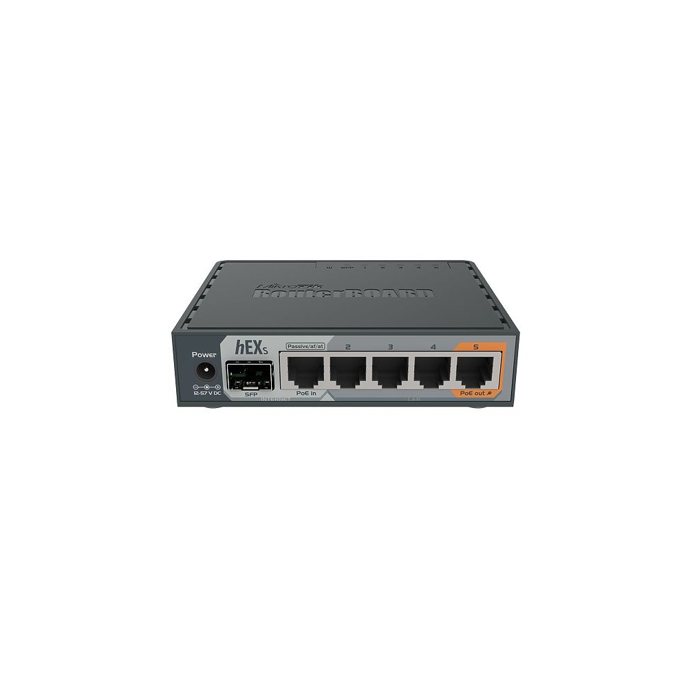 Mikrotik RB760iGS 6 Puertos/ RJ45 10/100/1000/ SFP/ PoE