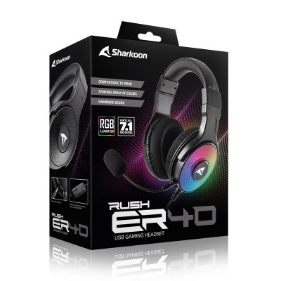 Sharkoon RUSH ER40 micrófono alambrico RGB Gaming
