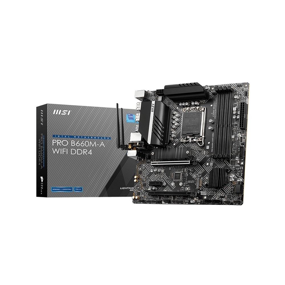 MSI  PRO B660M-A WIFI DDR4  mATX LGA1700