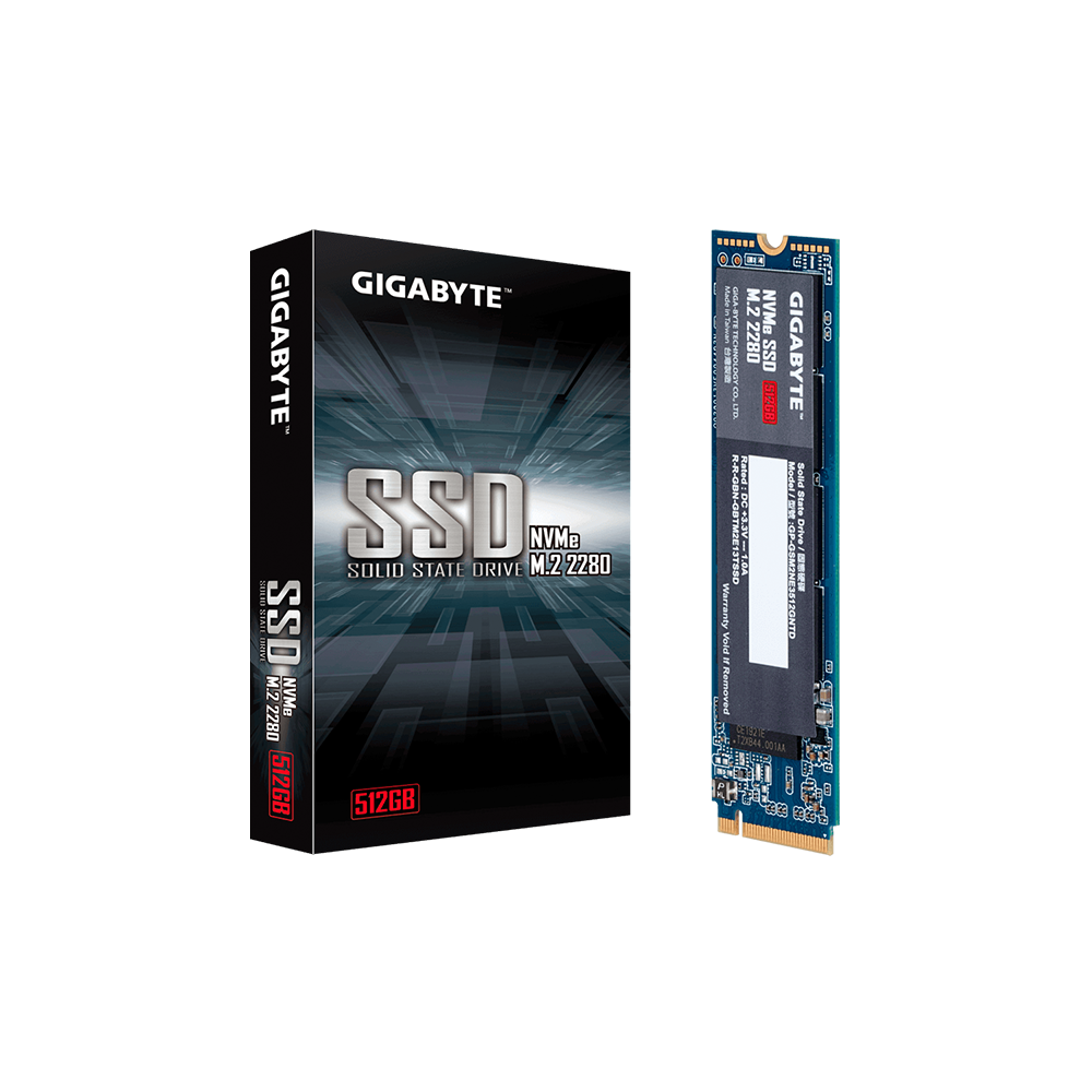 GIGABYTE 512 GB SSD M.2 2280 NVME PCIe