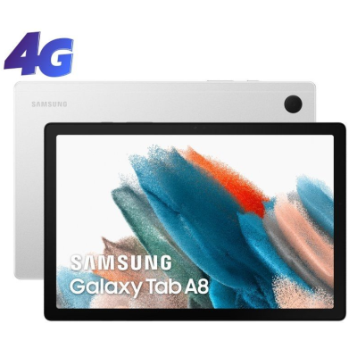 SAMSUNG GALAXY TAB A8 10.5" 4GB 64GB 4G PLATA