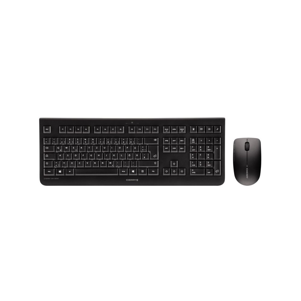 Cherry Teclado+Ratón Inalámbrico Inglés DW3000 Neg