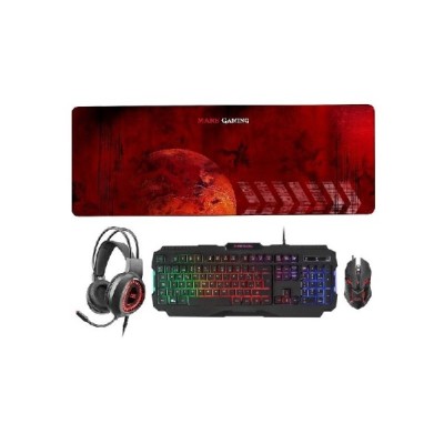 Mars Gaming kit teclado + ratón + alfombrilla + Auricular MCPRGB2 RGB