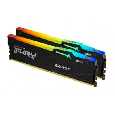 KINGSTON FURY BEAST RGB DDR5 64GB (32GB x 2) 5200MHZ  CL40