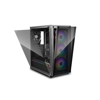 CAJA TORRE E-ATX MATREXX 70-ADD RGB NEGRO TEMPERED GLASS DEEPCOOL