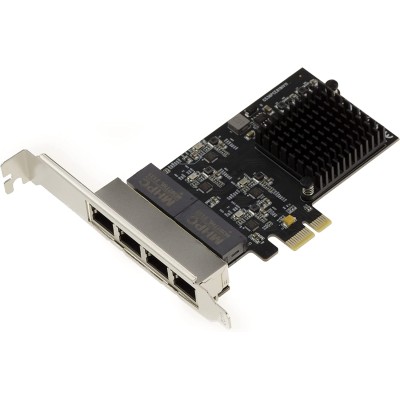 Tarjeta PCIe de 4 puertos LAN RJ45 Gigabit Ethernet 10 100 1000 Mbps – Quad Chipset REALTEK RTL8111H