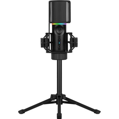 Micrófono trípode Streamplify MIC RGB - Negro