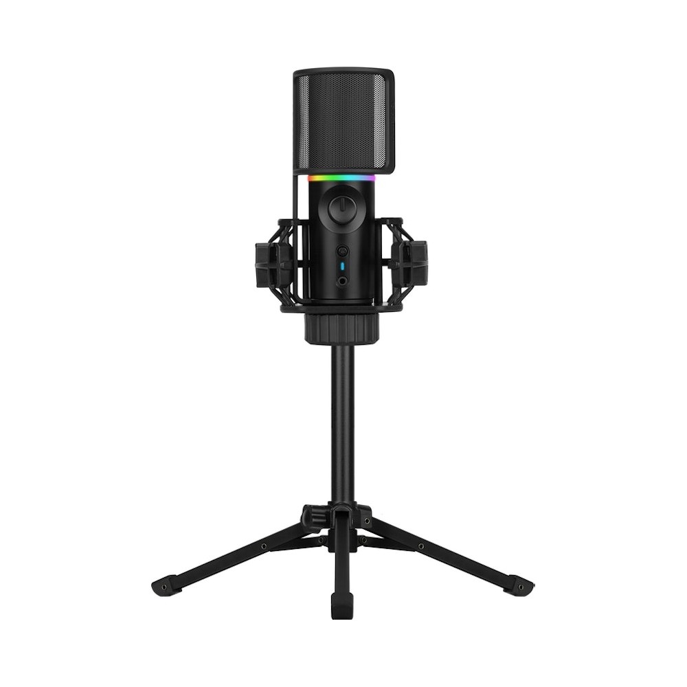 Micrófono trípode Streamplify MIC RGB - Negro