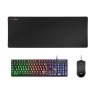 PACK  MOUSE Y ALFOMBRILLA MARS GAMING MCPX BLACK TELCADO HIBRIDO H-MECH MOUSE ULTRA LIGERO 10K Y ALFOMBRILLA XXL