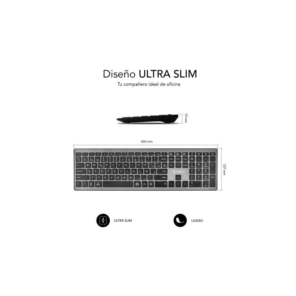 SUBBLIM  Bluetooth Pure Extended Grey