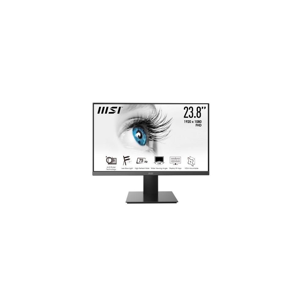 MSI Pro MP241X 23.8"FHD 75Hz 7MMs LCD Negro