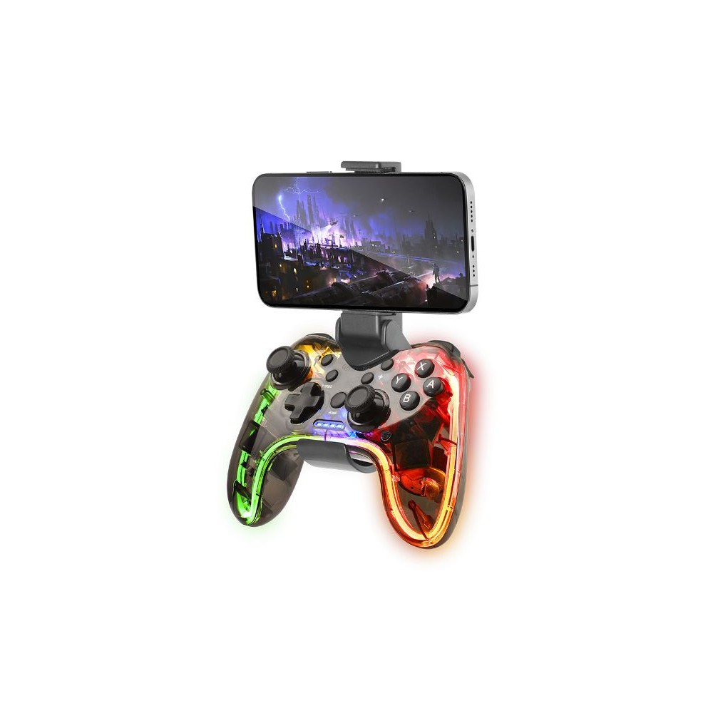 Mars Gaming Gamepad wireless MGPBT Neon RGB + Adaptador Soporte