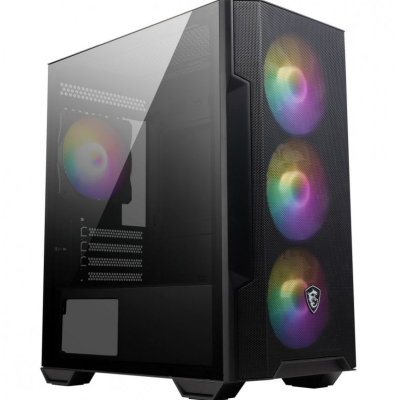 MSI Mag Forge M100R Cristal Templado ARGB Negra