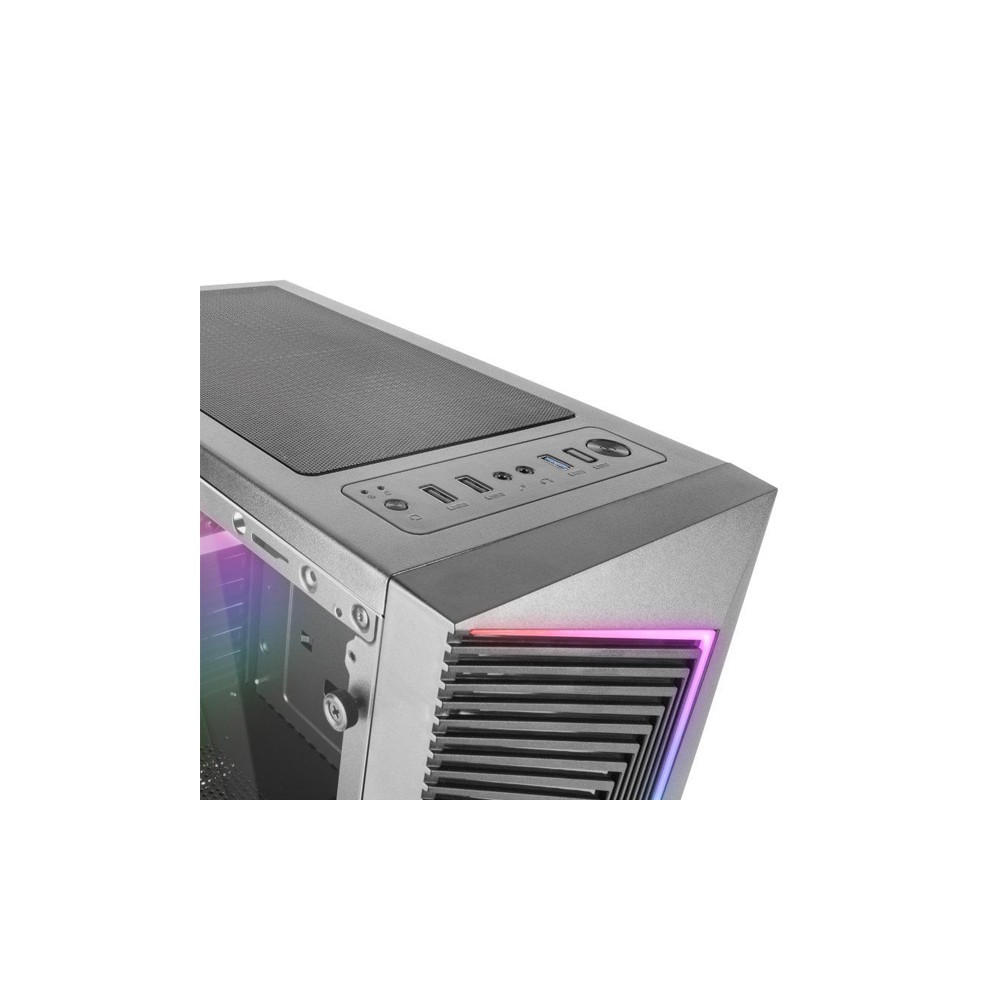 Mars Gaming MC-X7 Blanco Caja PC Gaming ATX Frontal ARGB Ventilador 12cm  RGB Ventana Lateral Completa