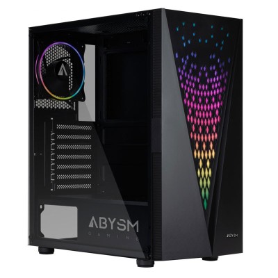 Abysm Gaming Danube Kolpa Cristal Templado RGB ATX Negro