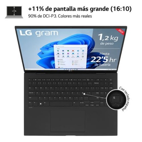 LG Gram 16Z90R-E.AD75B Intel Core i7-1360P 16"(2560x1600) 32GB 512GB SSD Win11