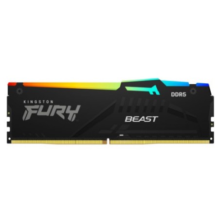 MEMORIA KINGSTON FURY BEAST RGB DDR5 16GB 5200MHZ CL40 KF5