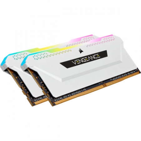 Corsair Vengeance 32 GB 2 x 16 GB DDR4 3200 MHz pro rgb blanca