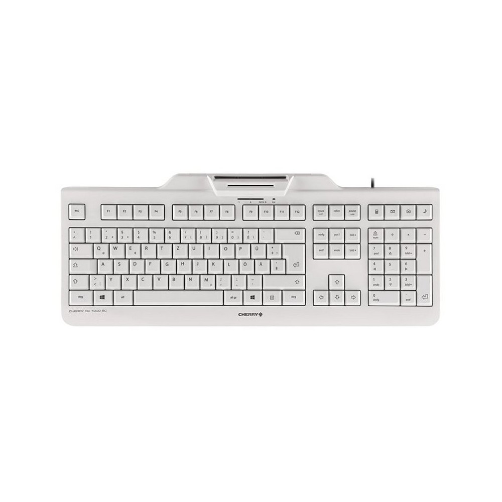 Cherry Teclado+Lector Chip Integrado (DNIe) Blanco