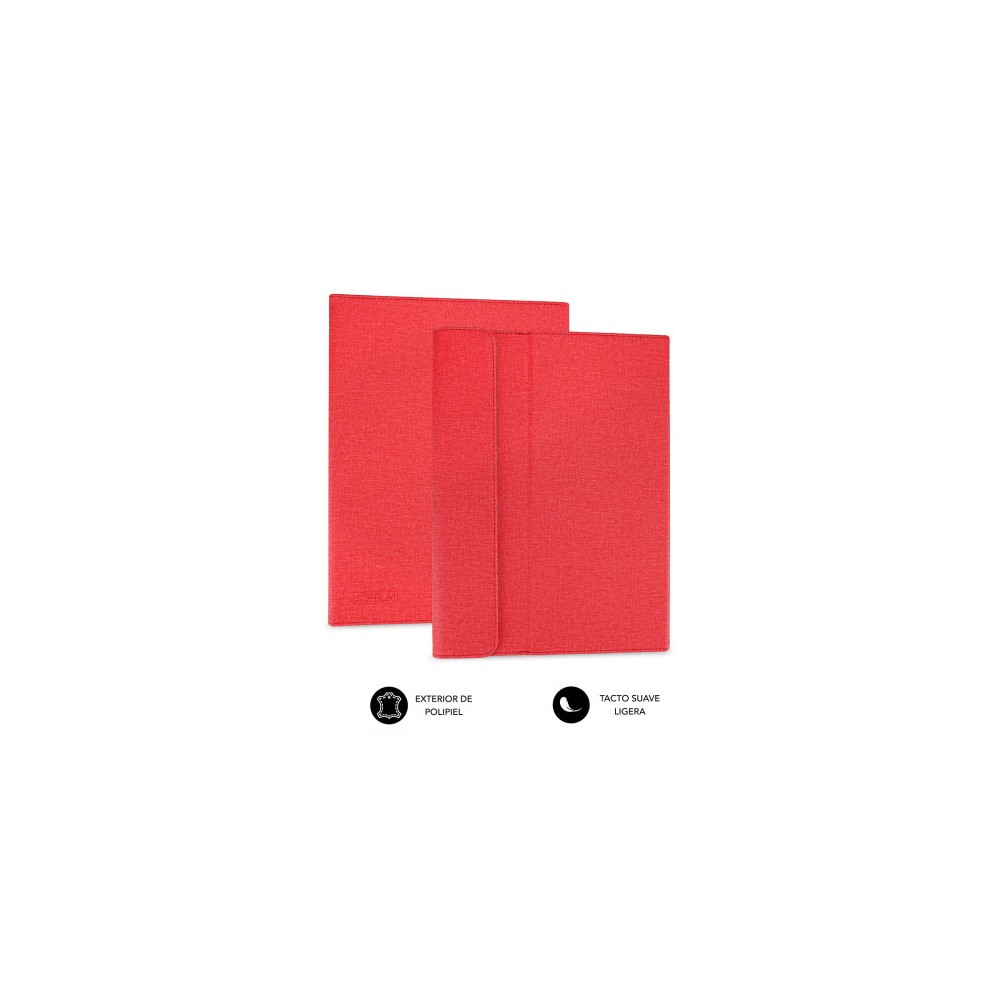 SUBBLIM Funda Tablet Clever Stand Tablet Case 10,1" Red