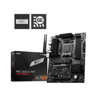 MSI Placa Base  PRO B650-S WIFI ATX AM5